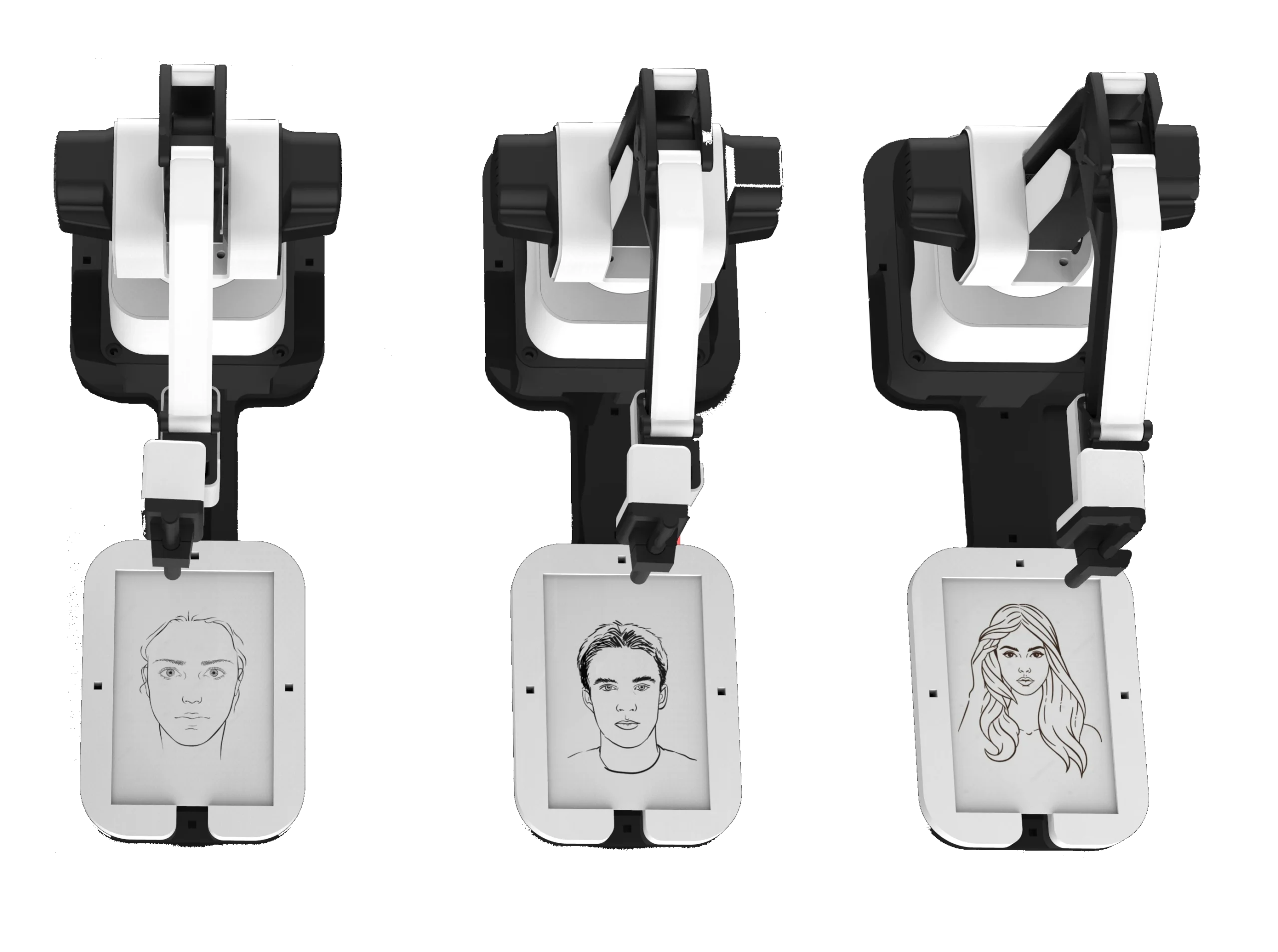Draw Me Bot Station creating personalized sketches for guests at events.